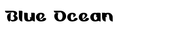 Blue Ocean font