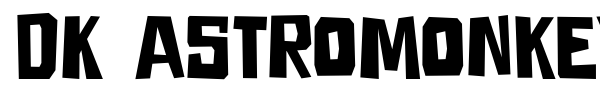 DK Astromonkey font
