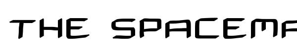 The Spaceman font