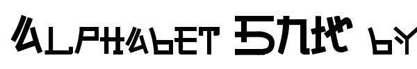 Alphabet SNK by PMPEPS font