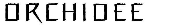 Orchidee font