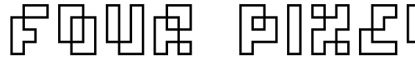 Four Pixel Caps font
