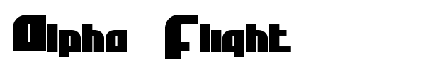 Alpha Flight font