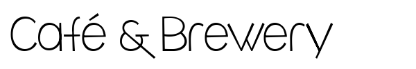 Caf? & Brewery font