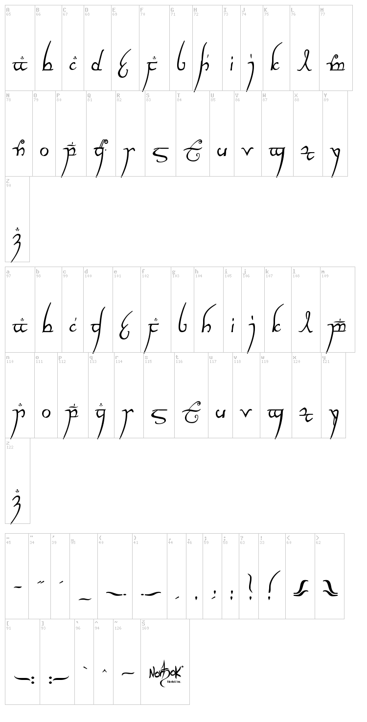elvish font elvish font