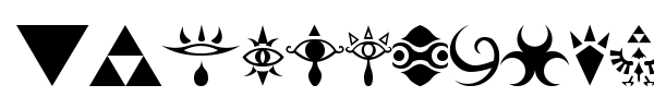 Hylian Symbols font