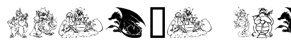 Lisa's Dragons font