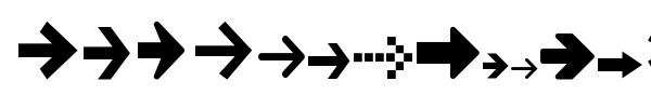 Arrow Symbols 1 font