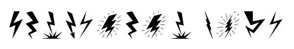 Lightning Bolt font