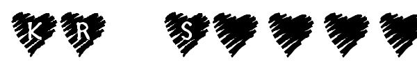 KR Scribble Heart font