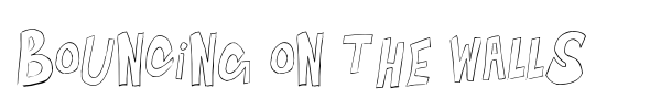 Bouncing on the Walls font