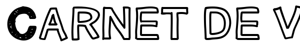 Carnet de voyage font