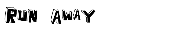 Run Away font