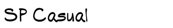 SP Casual font