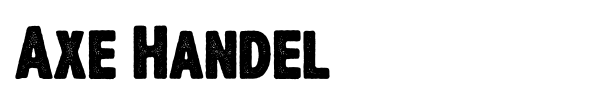 Axe Handel font