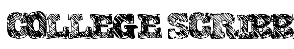 College Scribble font