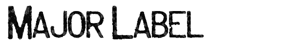 Major Label font