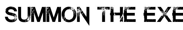 Summon the Executioner font