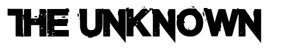 The Unknown font