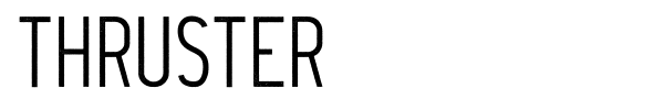Thruster font