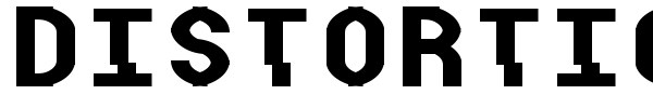 Distortion font