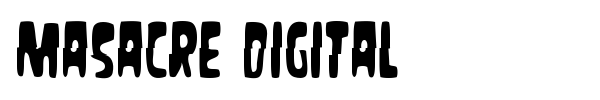 Masacre Digital font