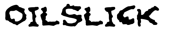 Oilslick font