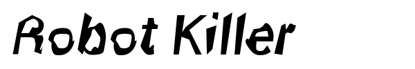 Robot Killer font
