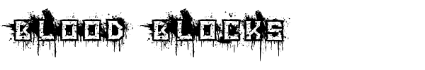 Blood Blocks font