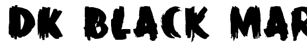 DK Black Mark font