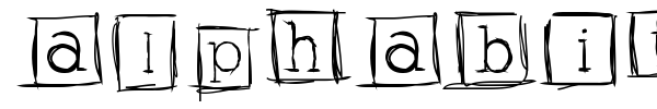 Alphabits Squared font