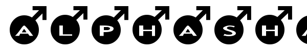AlphaShapes male font