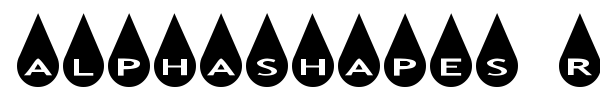 AlphaShapes Raindrops font