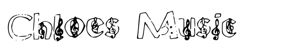 Chloes Music font