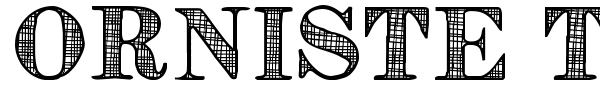 Orniste TFB font