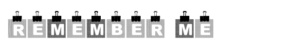Remember Me font