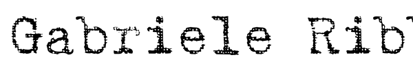Gabriele Ribbon FG font