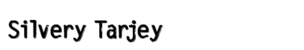 Silvery Tarjey font