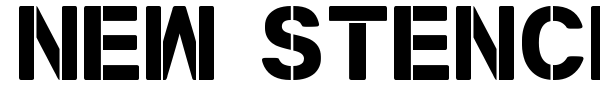 New Stencil TFB font