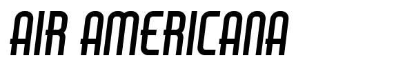Air Americana font