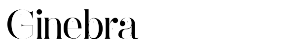 Ginebra font