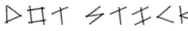 Dot Sticks font