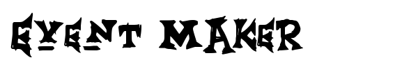 Event Maker font