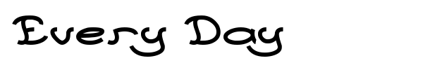Every Day font