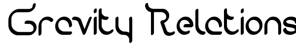 Gravity Relationships font