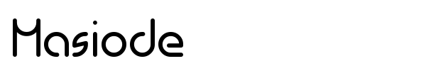 Masiode font