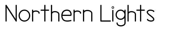 Northern Lights font