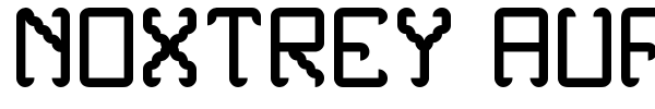 Noxtrey Auf TFB font