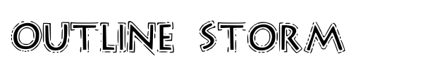 Outline Storm font