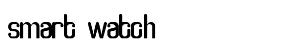Smart Watch font